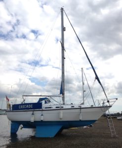 Colvic Countess 33 insurance survey at Itchenor, Chichester