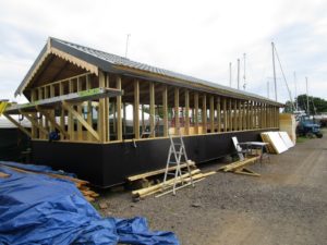 New build survey of steel houseboat